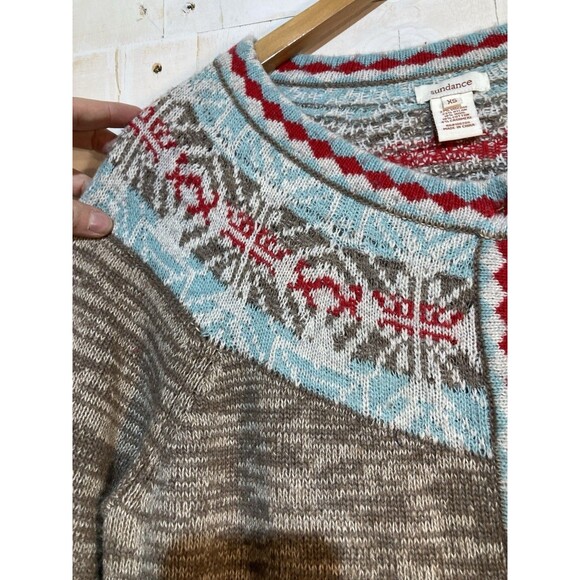 Sundance Catalog Wool Cashmere Sweater Cardigan Womens Faire Isle XS - Picture 6 of 8